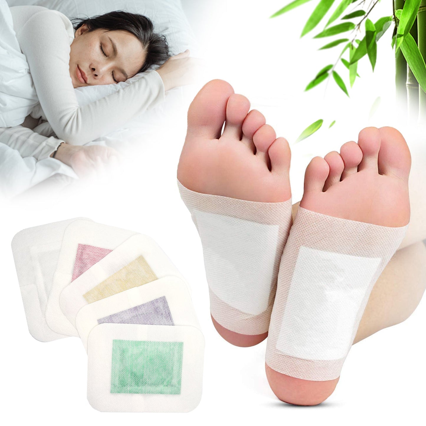Herbal Sleep Foot Pads – 30-Pack / 5 Calming Blends