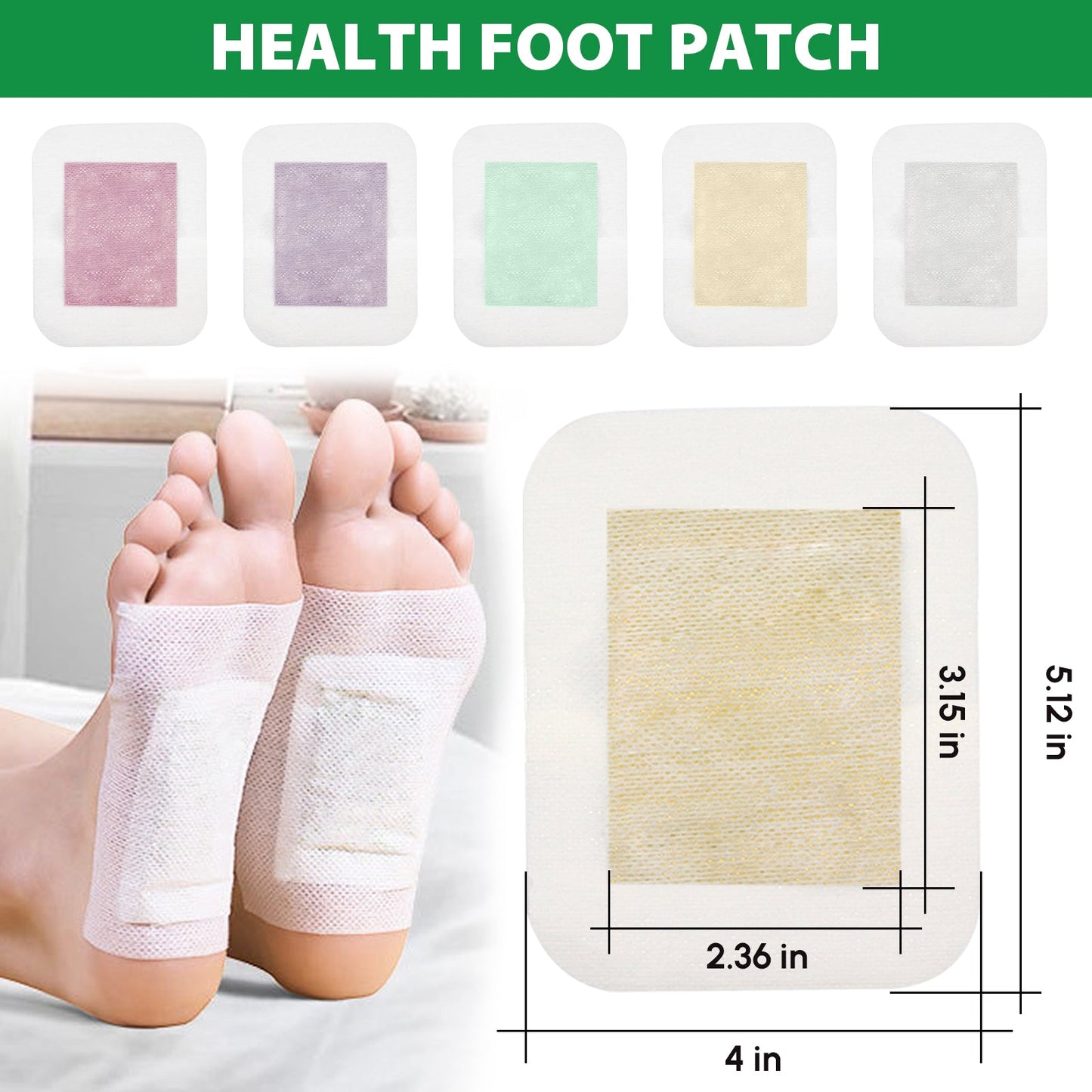 Herbal Sleep Foot Pads – 30-Pack / 5 Calming Blends