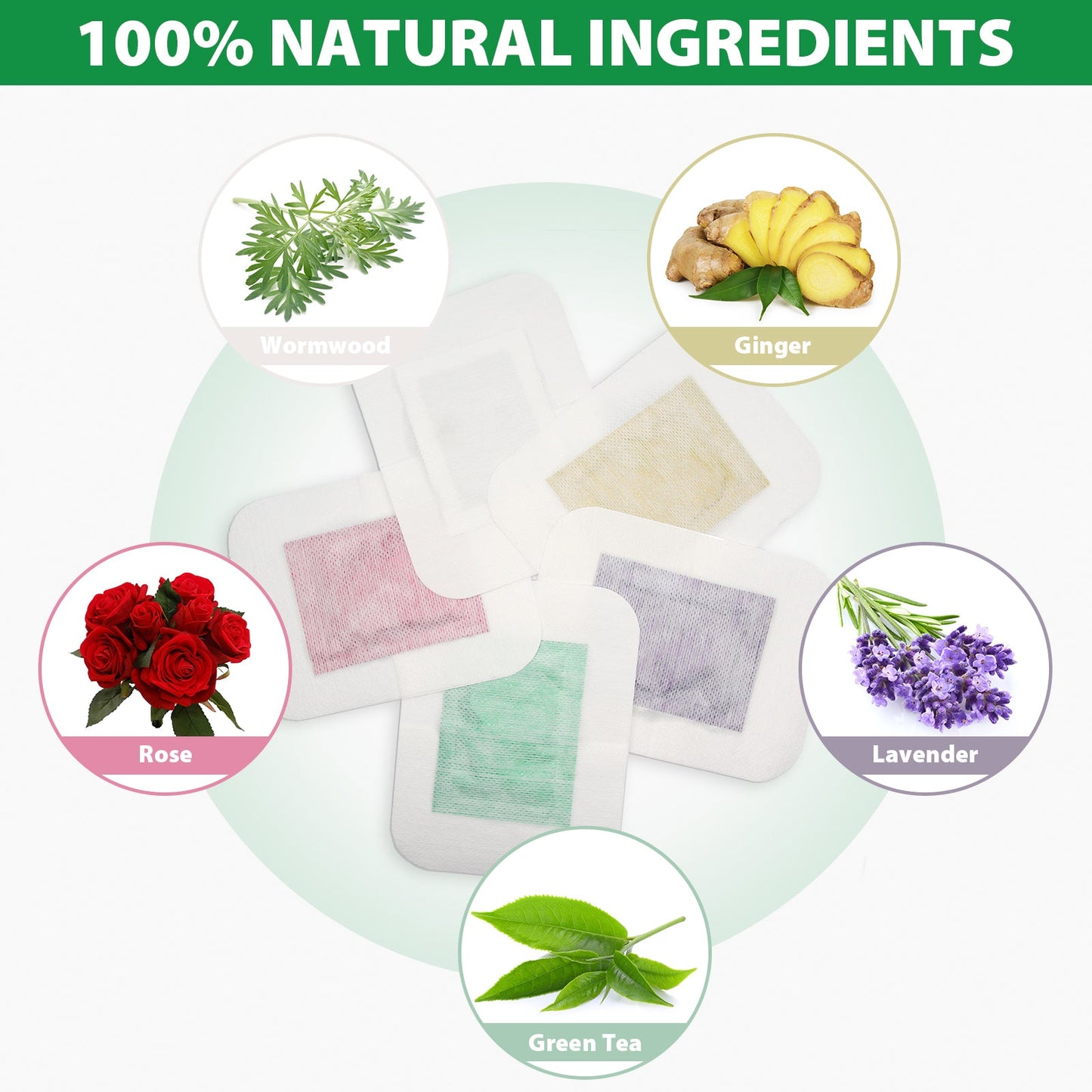 Herbal Sleep Foot Pads – 30-Pack / 5 Calming Blends