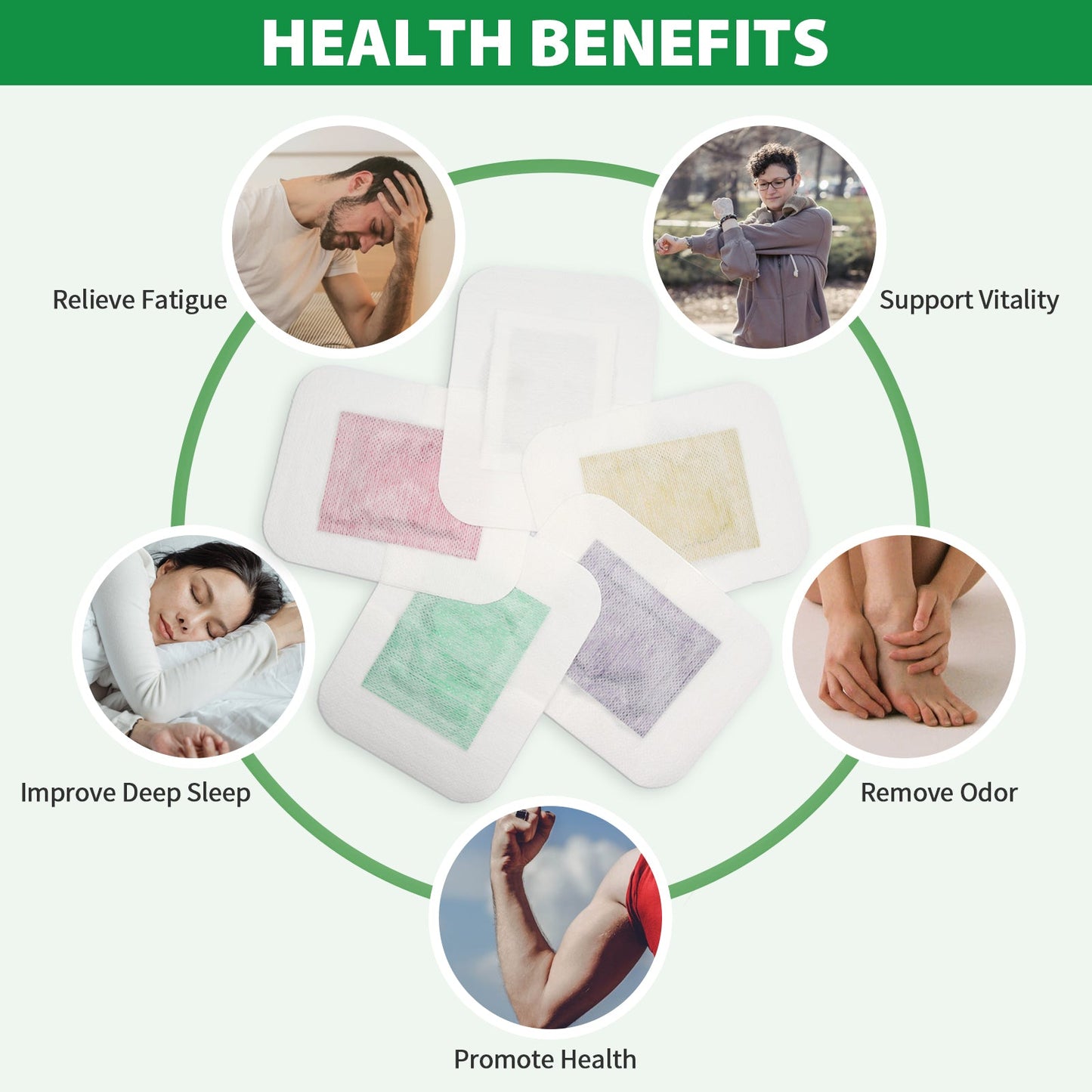 Herbal Sleep Foot Pads – 30-Pack / 5 Calming Blends