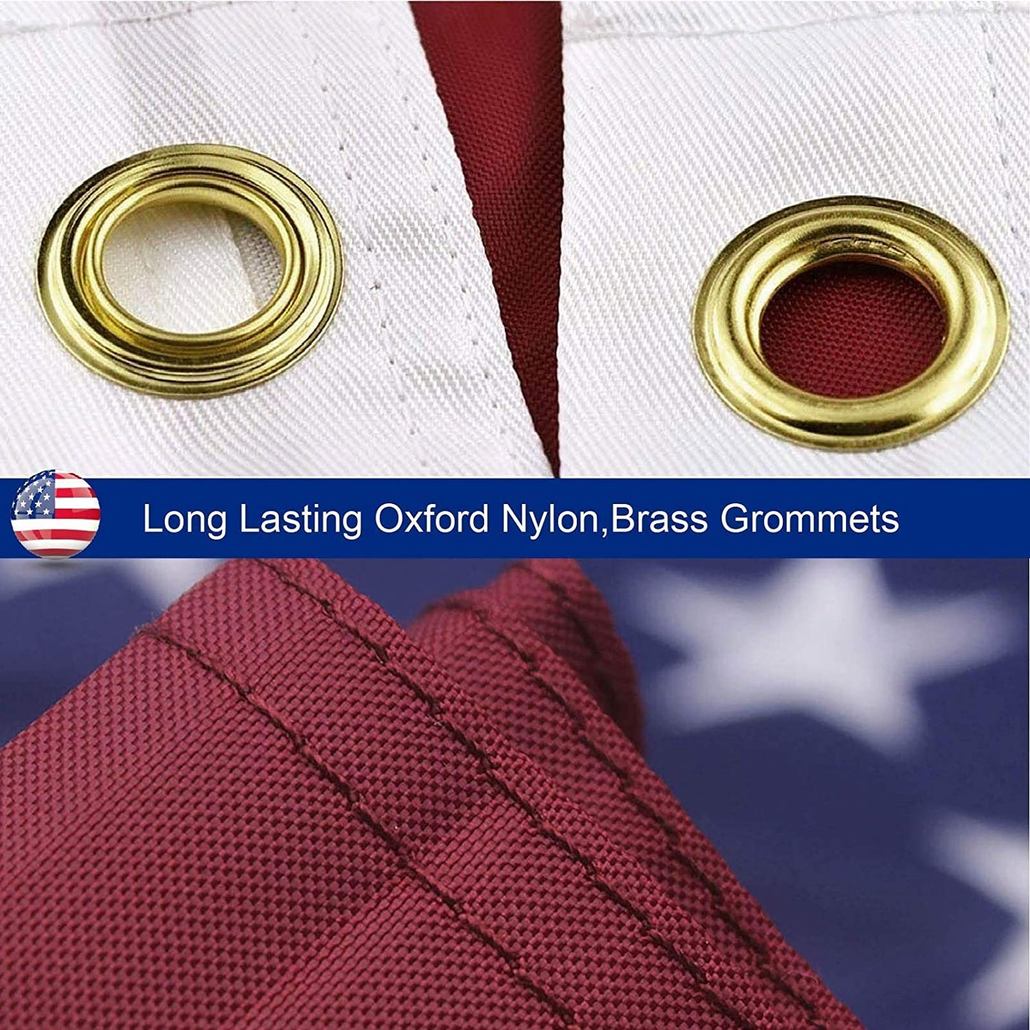American Flag – Outdoor Heavy Duty with Embroidered Stars