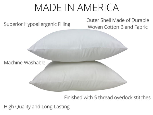 4x6 or 6x4 | Indoor Outdoor Hypoallergenic Polyester Pillow Insert |